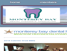 Tablet Screenshot of montereybaydentalhygienistsassociation.org